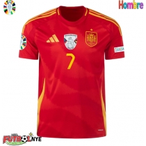 Camiseta España Alvaro Morata #7 Primera Equipación Eurocopa 2024 manga corta